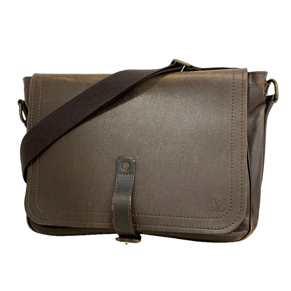 Louis Vuitton Utah Shoulder Bag M92071 Cafe Men's P3484842
